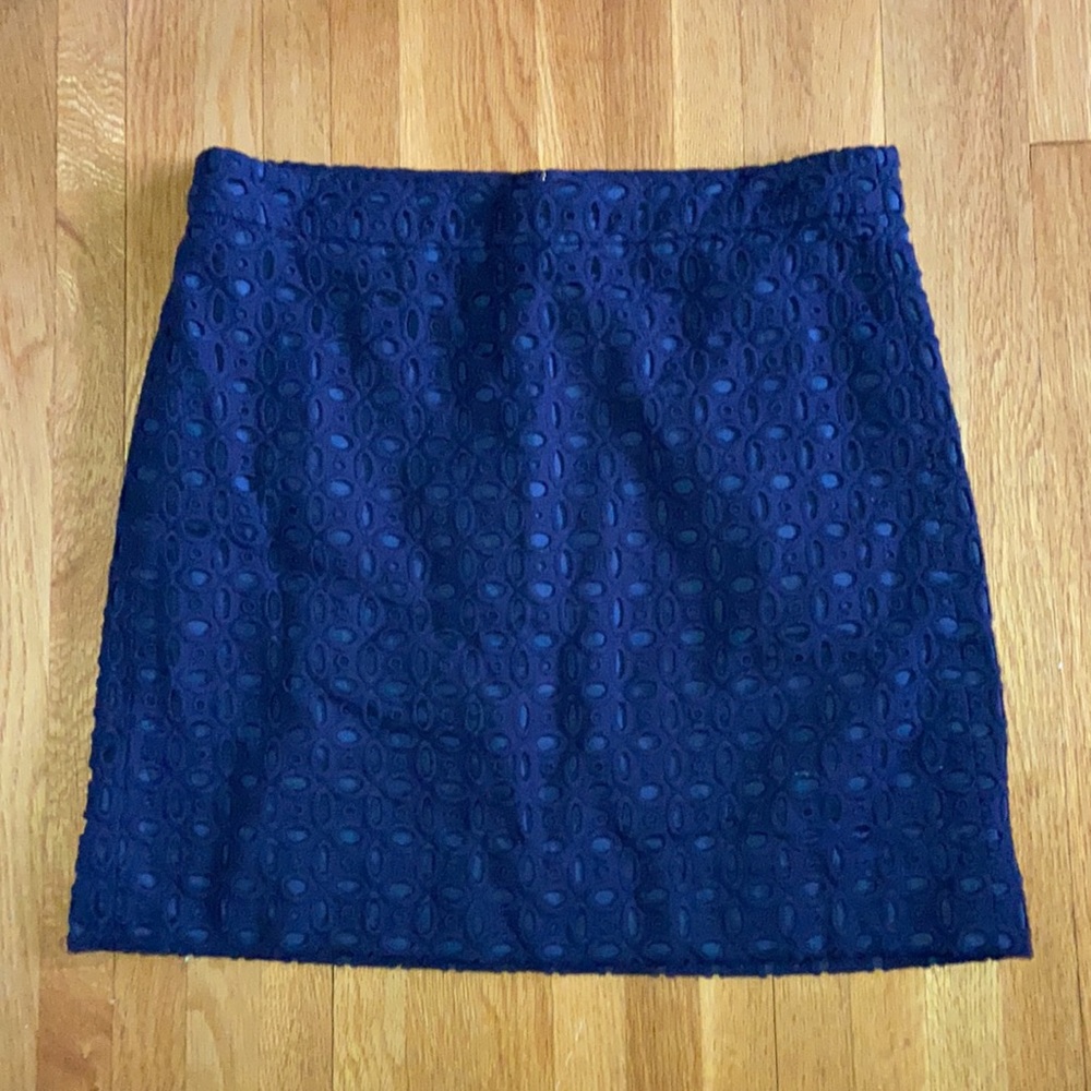 J.Crew Factory Exploded Eyelet Lace Mini Skirt - Picture 1 of 5